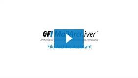 GFI MailArchiver File Archive Assistant walkthrough